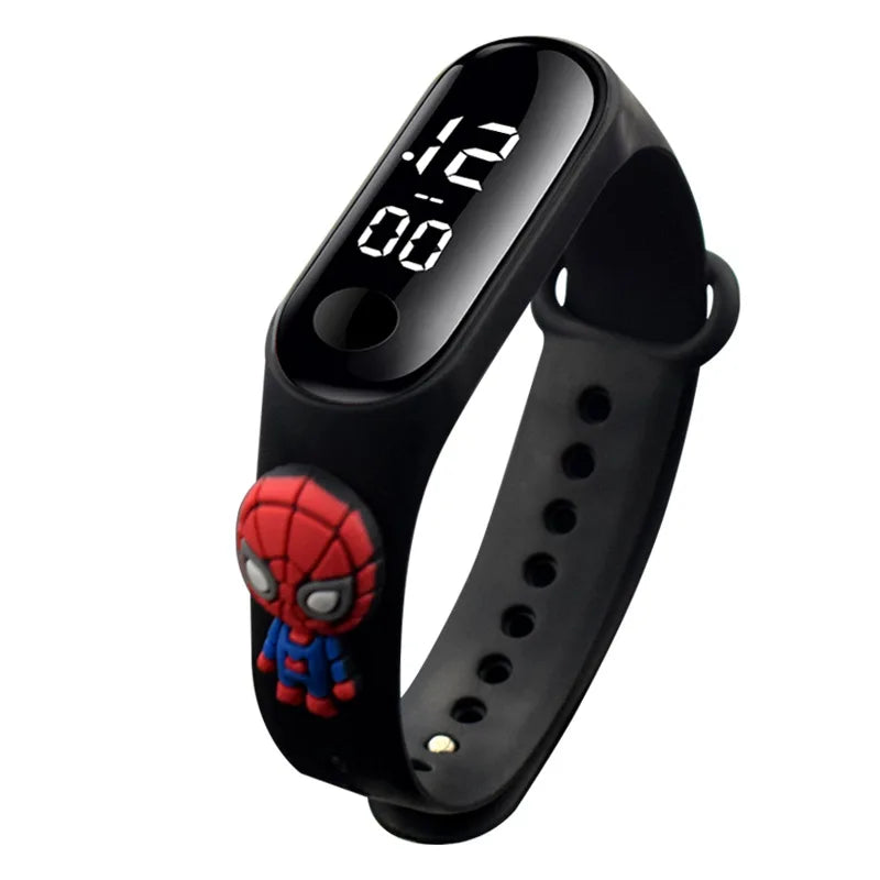 3D Cartoon Spiderman Kids Watches for Children Sports Bracelet Waterproof Men Boys LED Watch Student Clock Relógio Infantil