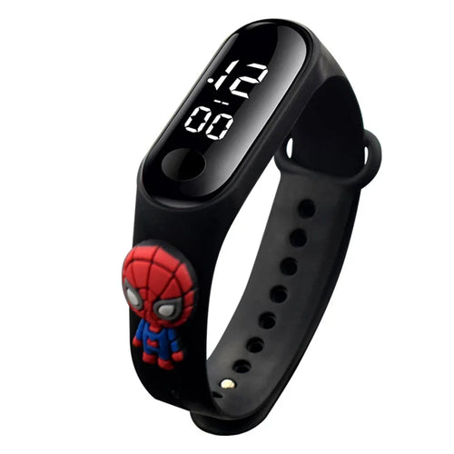 3D Cartoon Spiderman Kids Watches for Children Sports Bracelet Waterproof Men Boys LED Watch Student Clock Relógio Infantil