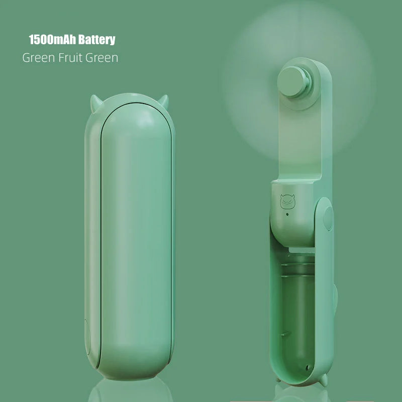 Portable Handheld Fan Mini Fans Ventilador USB Rechargeable Fan 2000mAh Silent Small Fan for Home Ventilador de Mano Ventoinha