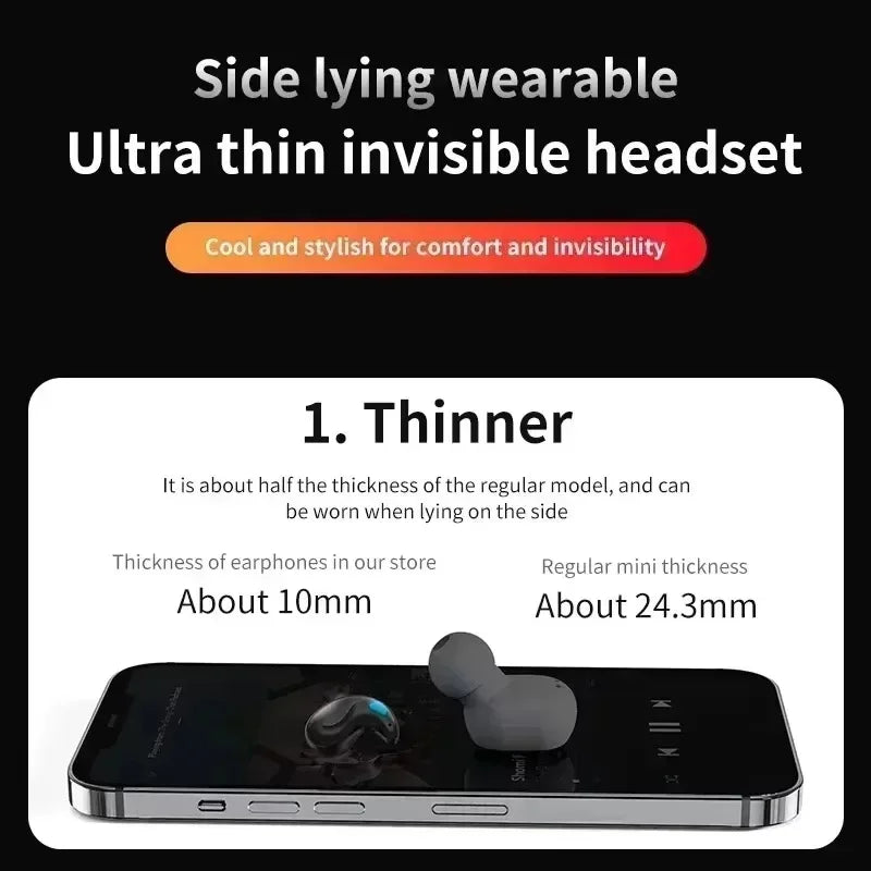 TWS Earphones Wireless Earphones Headphones Noise Reduction Sport Game Sleep Bluetooth Earbuds for all smartphones