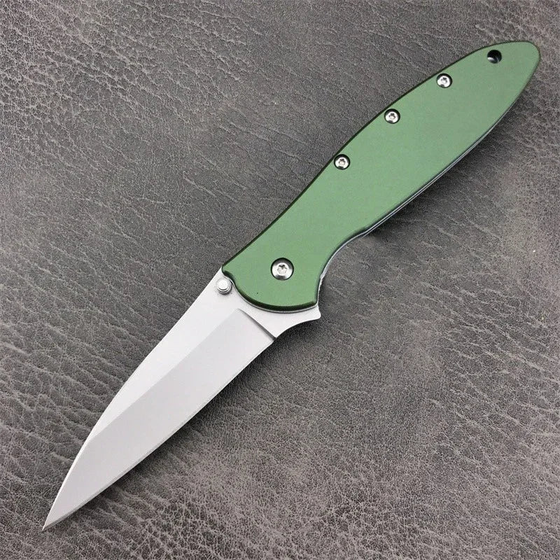 Flipper Knife 3" Bead Blast Plain Blade Carbon Fiber Handle Folding Pocket Knife with Pocket Clip Survival Knife Camping Tools