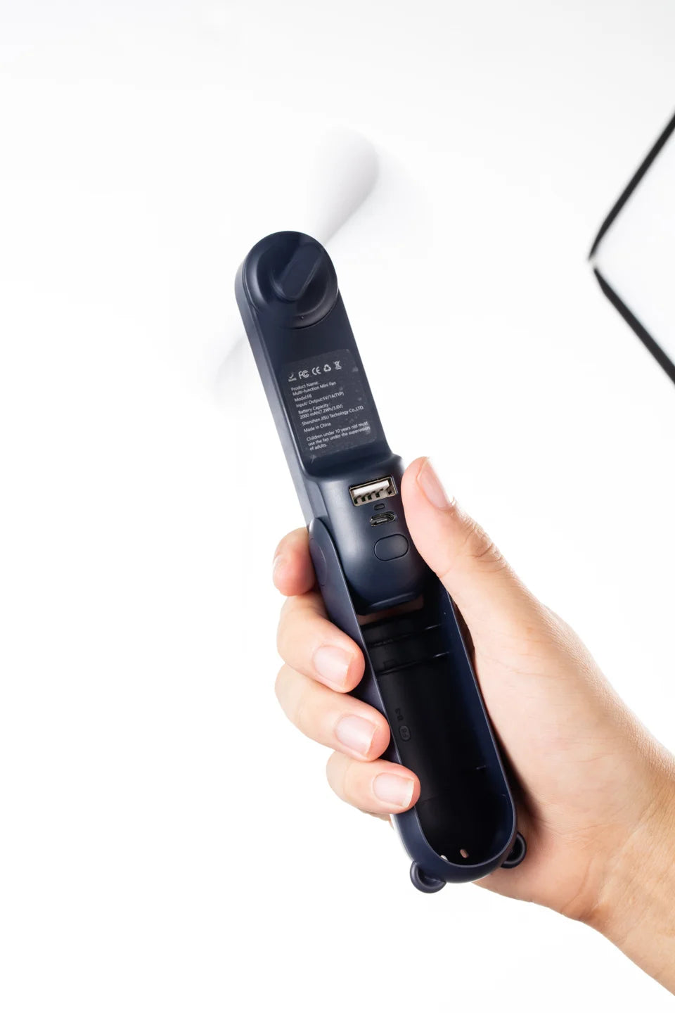 Portable Handheld Fan Mini Fans Ventilador USB Rechargeable Fan 2000mAh Silent Small Fan for Home Ventilador de Mano Ventoinha